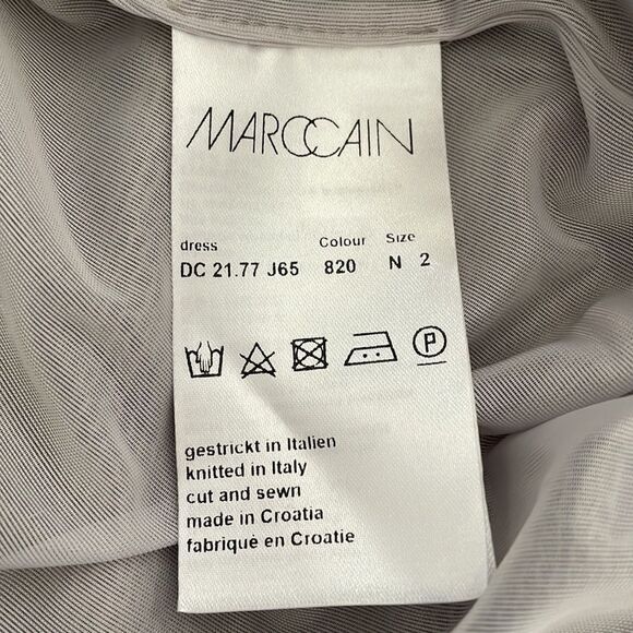 Marc Cain Beige Grey Knit Shift Dress - Picture 7 of 12